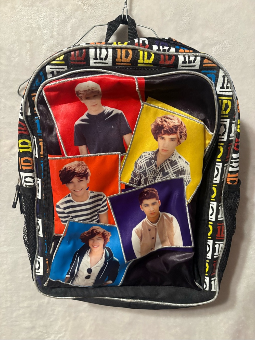 vintage One Direction (1D) school backpack released 2012.